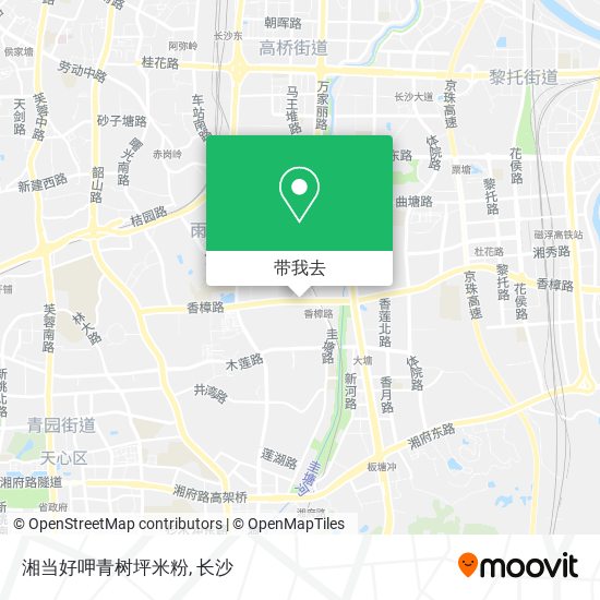 湘当好呷青树坪米粉地图