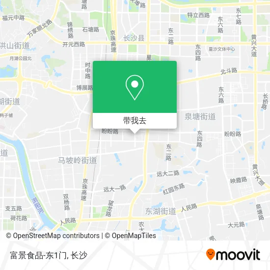 富景食品-东1门地图