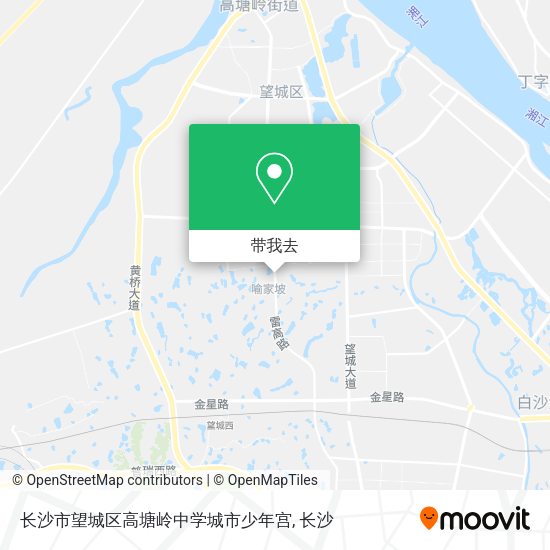 长沙市望城区高塘岭中学城市少年宫地图