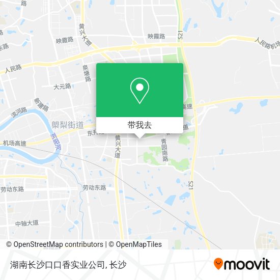 湖南长沙口口香实业公司地图