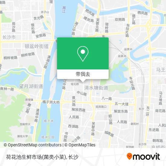 荷花池生鲜市场(菌类小菜)地图