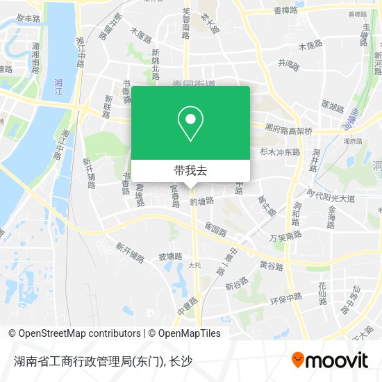 湖南省工商行政管理局(东门)地图