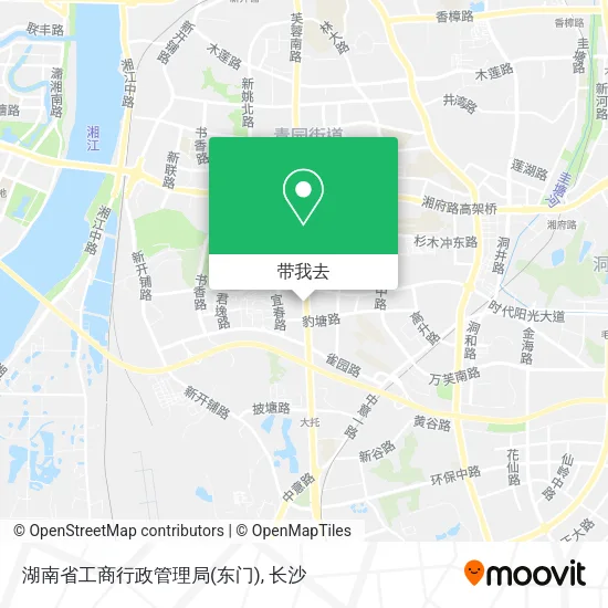 湖南省工商行政管理局(东门)地图