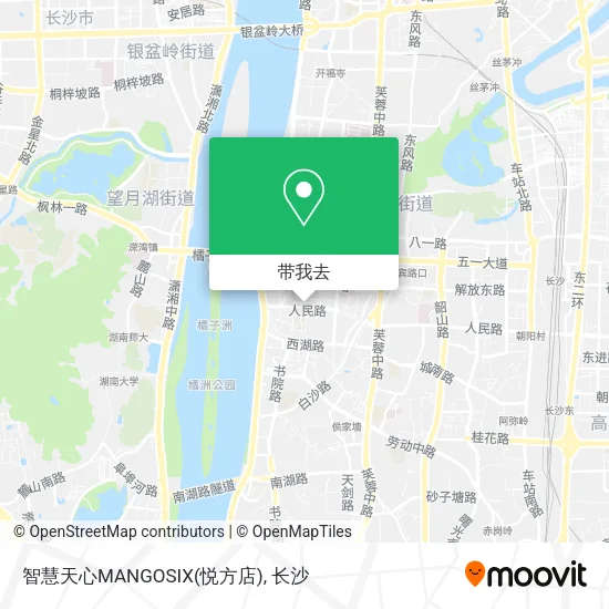 智慧天心MANGOSIX(悦方店)地图