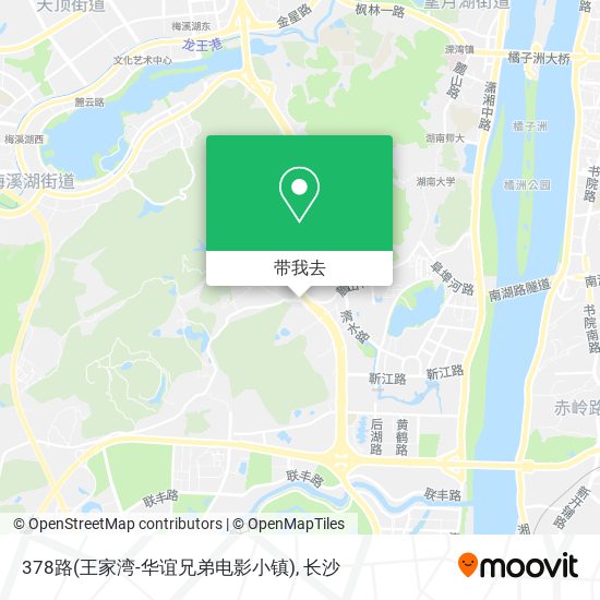 378路(王家湾-华谊兄弟电影小镇)地图