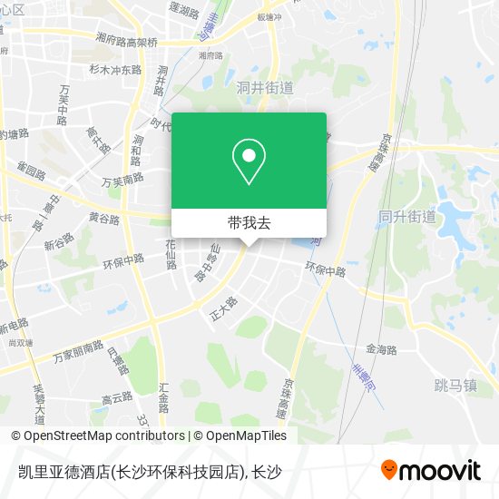 凯里亚德酒店(长沙环保科技园店)地图