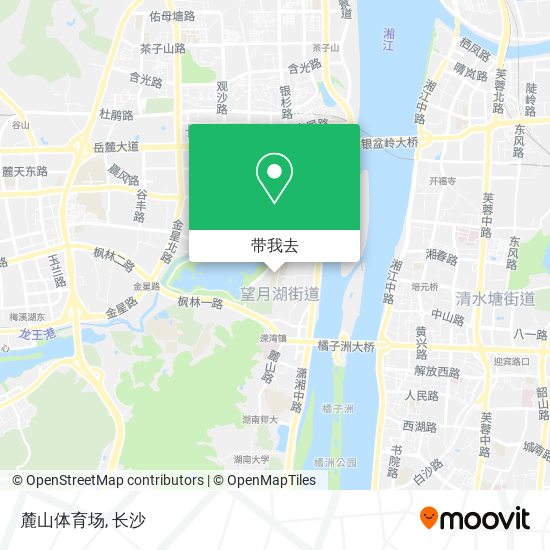 麓山体育场地图