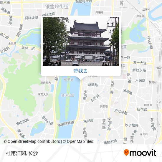 杜甫江閣地图