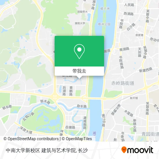 中南大学新校区 建筑与艺术学院地图