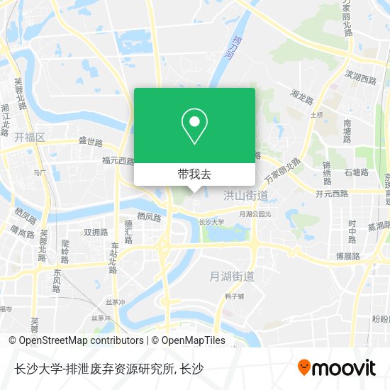 长沙大学-排泄废弃资源研究所地图