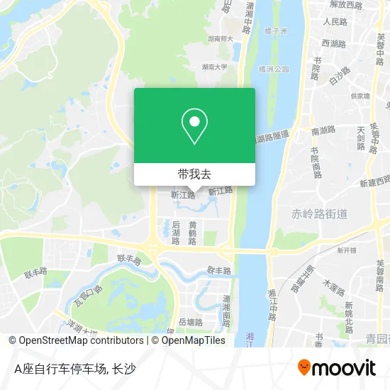 A座自行车停车场地图