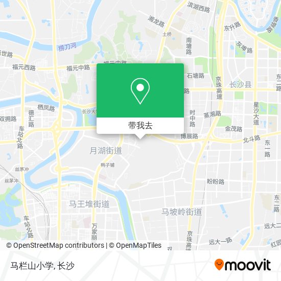 马栏山小学地图