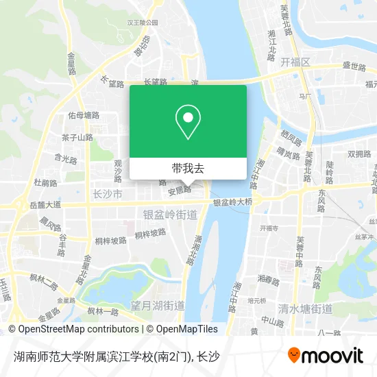 湖南师范大学附属滨江学校(南2门)地图