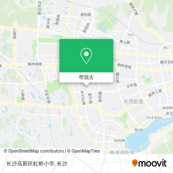 长沙高新区虹桥小学地图