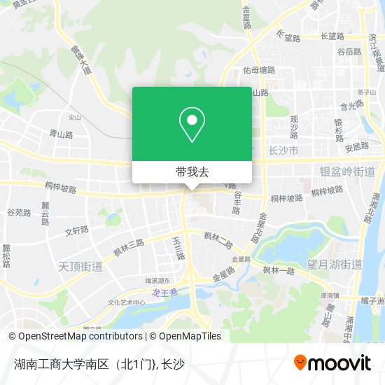 湖南工商大学南区（北1门}地图