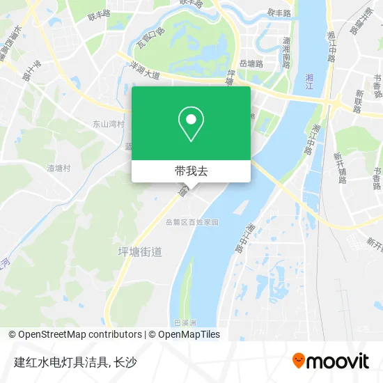 建红水电灯具洁具地图