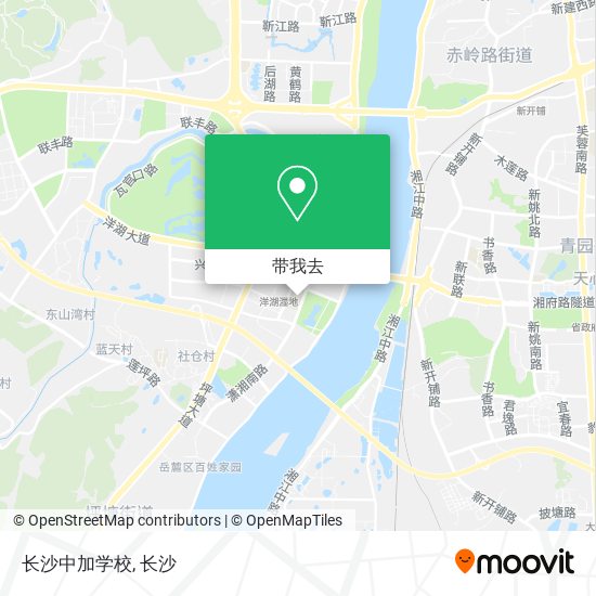 长沙中加学校地图