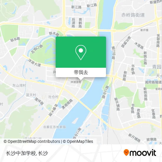 长沙中加学校地图