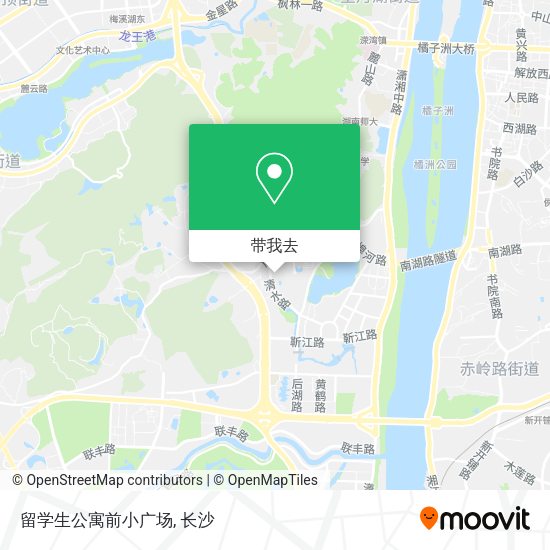 留学生公寓前小广场地图