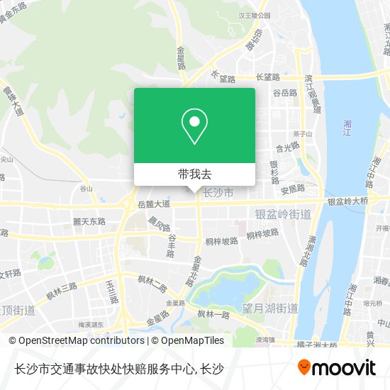 长沙市交通事故快处快赔服务中心地图