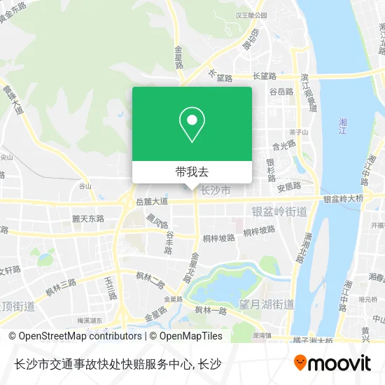 长沙市交通事故快处快赔服务中心地图