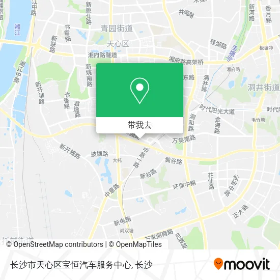 长沙市天心区宝恒汽车服务中心地图