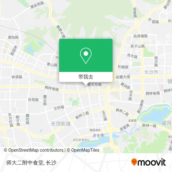 师大二附中食堂地图