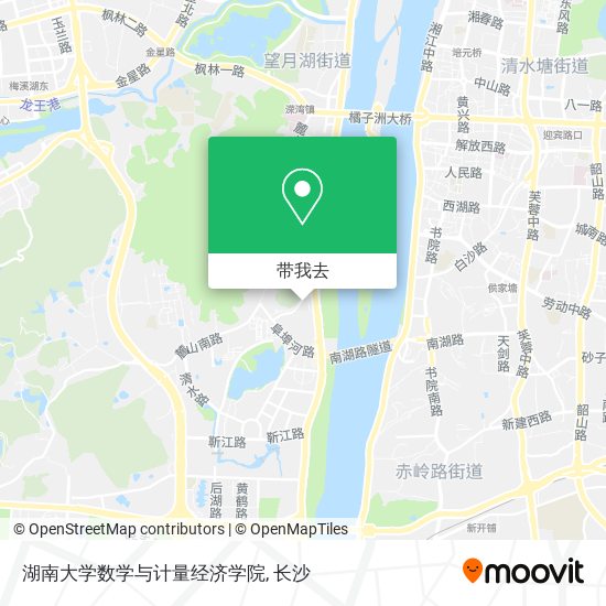 湖南大学数学与计量经济学院地图