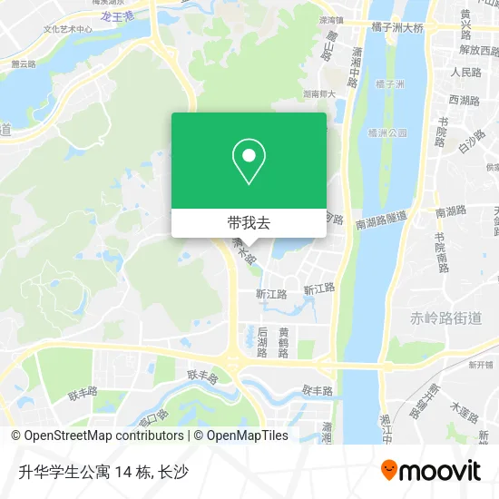 升华学生公寓 14 栋地图