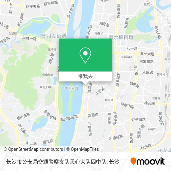 长沙市公安局交通警察支队天心大队四中队地图