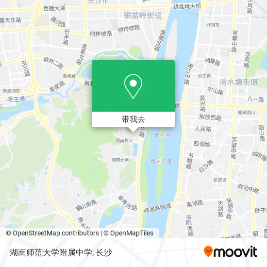 湖南师范大学附属中学地图