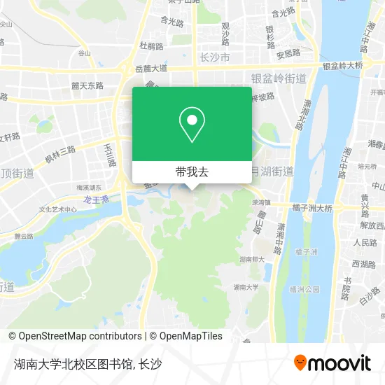 湖南大学北校区图书馆地图
