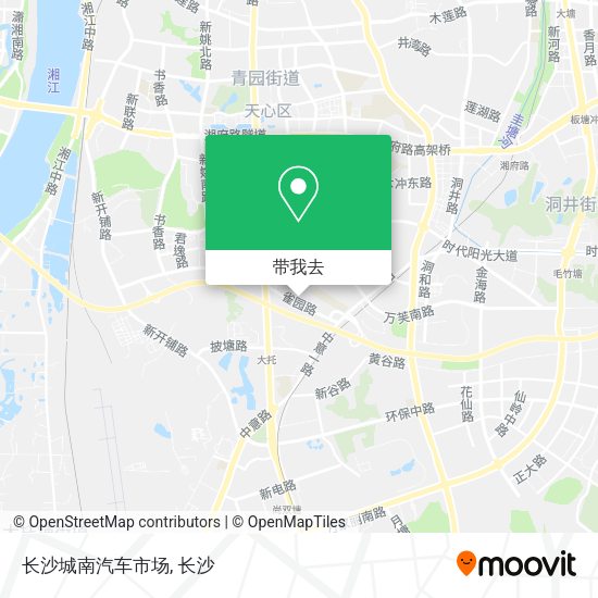 长沙城南汽车市场地图