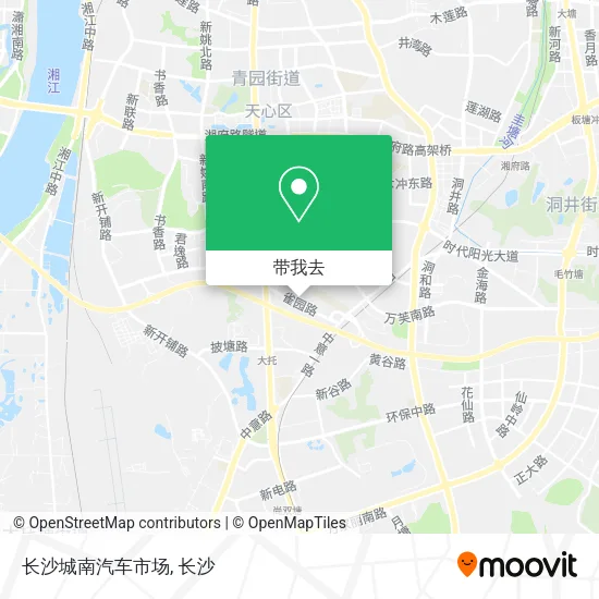 长沙城南汽车市场地图