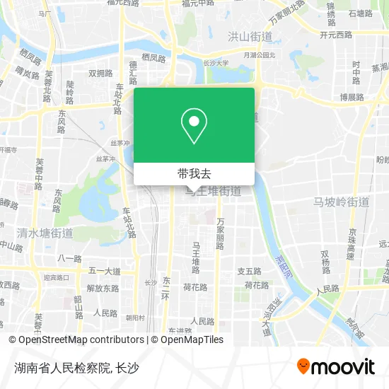 湖南省人民检察院地图