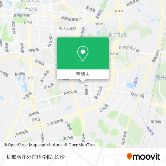 长郡雨花外国语学院地图