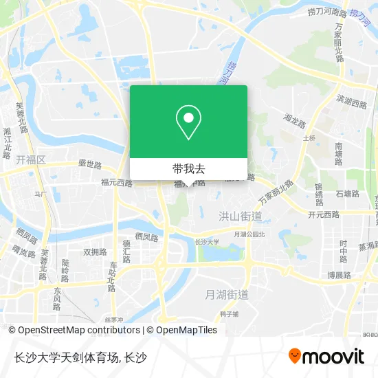 长沙大学天剑体育场地图