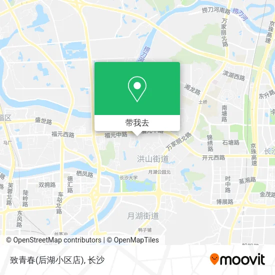 致青春(后湖小区店)地图