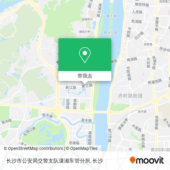 长沙市公安局交警支队潇湘车管分所地图