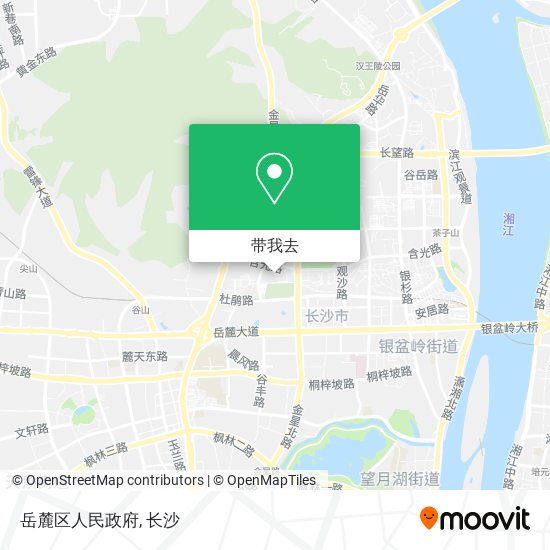 岳麓区人民政府地图