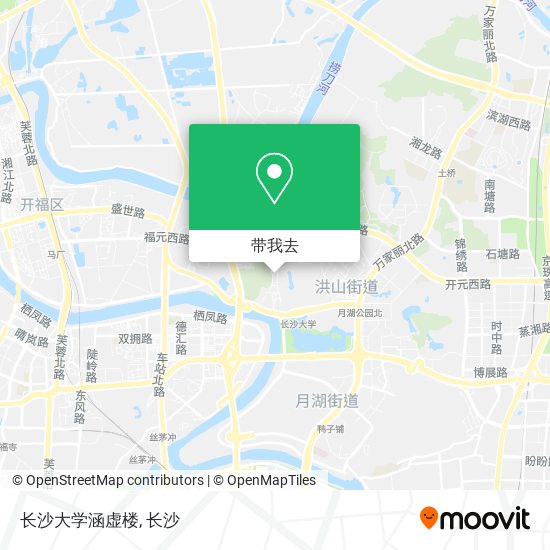 长沙大学涵虚楼地图