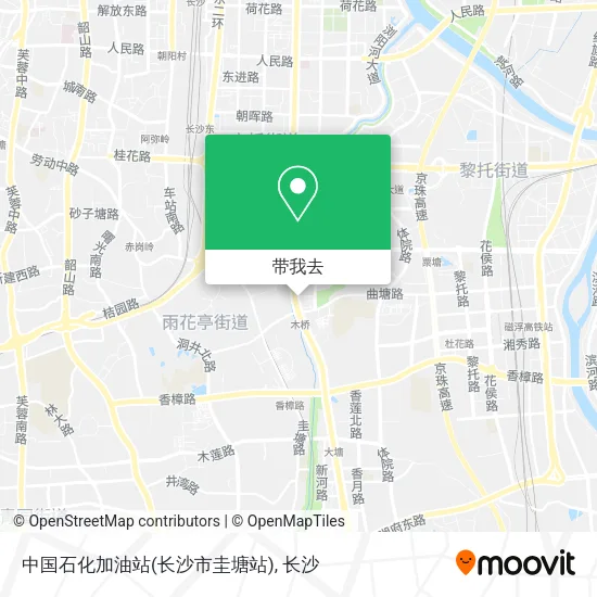 中国石化加油站(长沙市圭塘站)地图