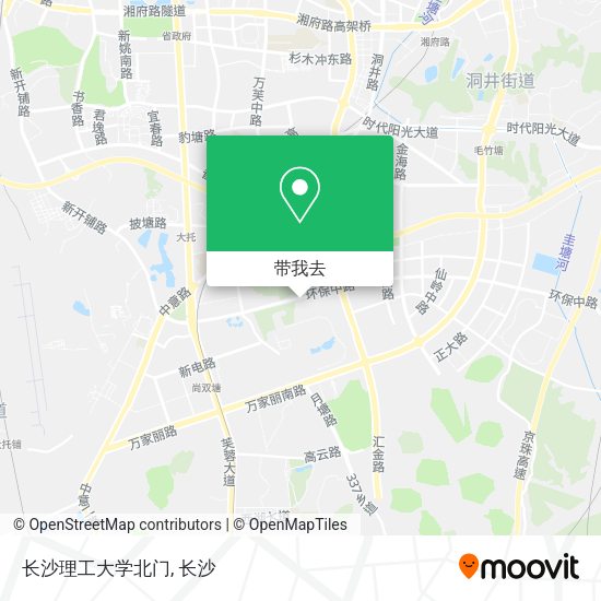 长沙理工大学北门地图