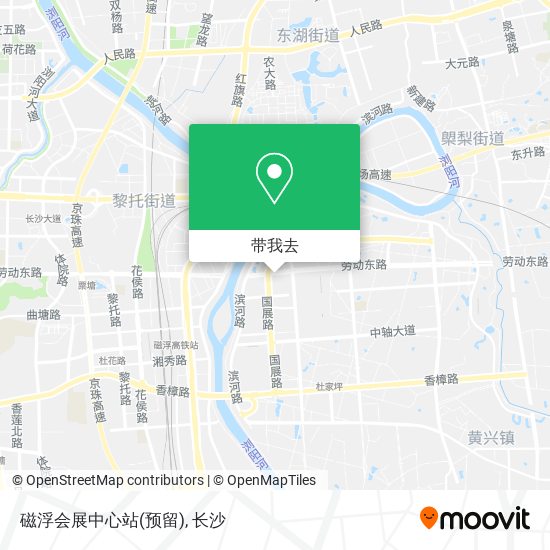 磁浮会展中心站(预留)地图