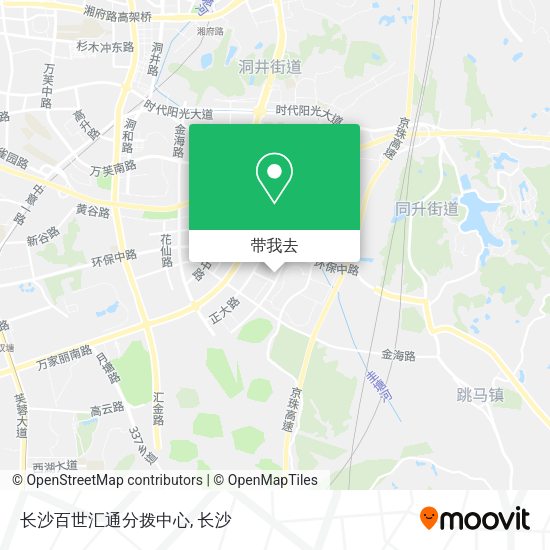 长沙百世汇通分拨中心地图