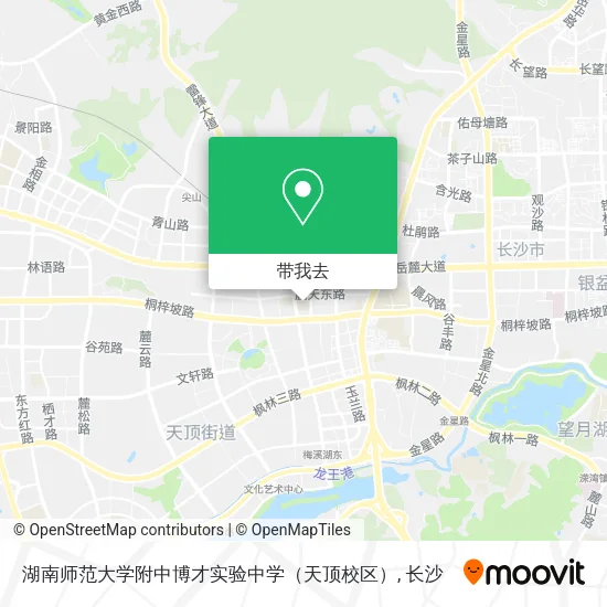 湖南师范大学附中博才实验中学（天顶校区）地图