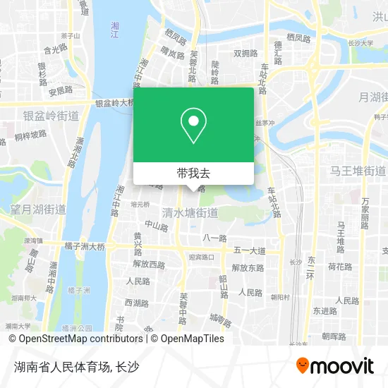 湖南省人民体育场地图
