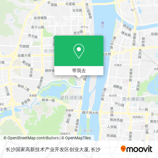 长沙国家高新技术产业开发区创业大厦地图
