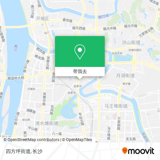 四方坪街道地图