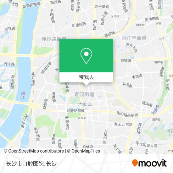 长沙市口腔医院地图